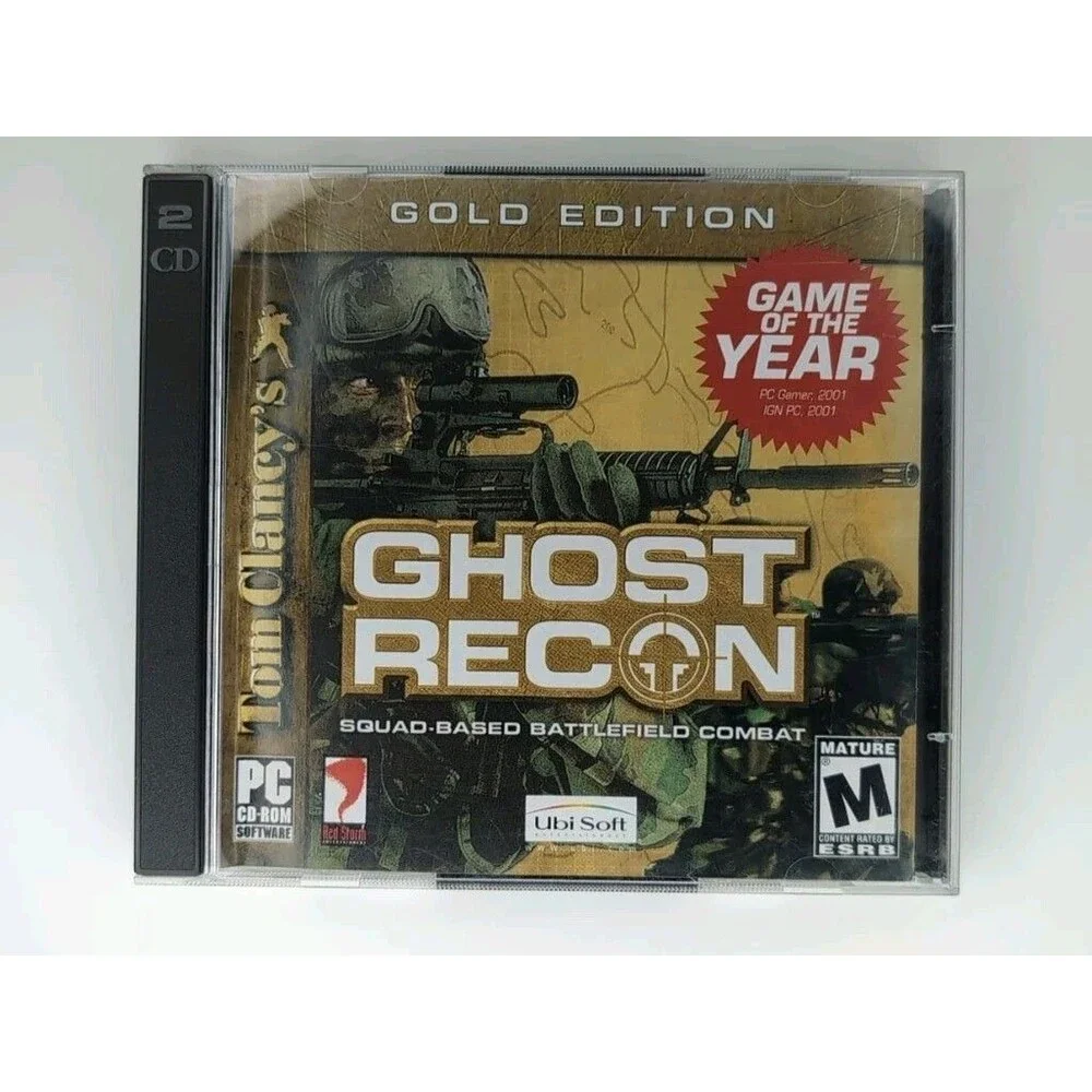 Vintage Tom Clancy's Ghost Recon Gold Edition 2003 PC 2-Disc Complete - EUC